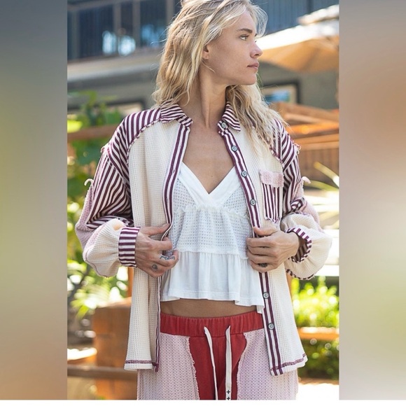 Last 1! POL Collar thermal button down long sleeves - Picture 6 of 10